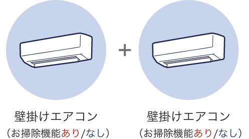 壁掛けエアコン+壁掛けエアコンセット