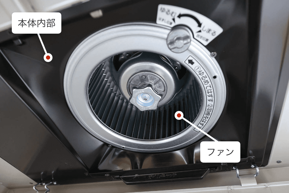 レンジフード｜キッチン｜お掃除場所を選ぶ｜三菱電機のハウス 